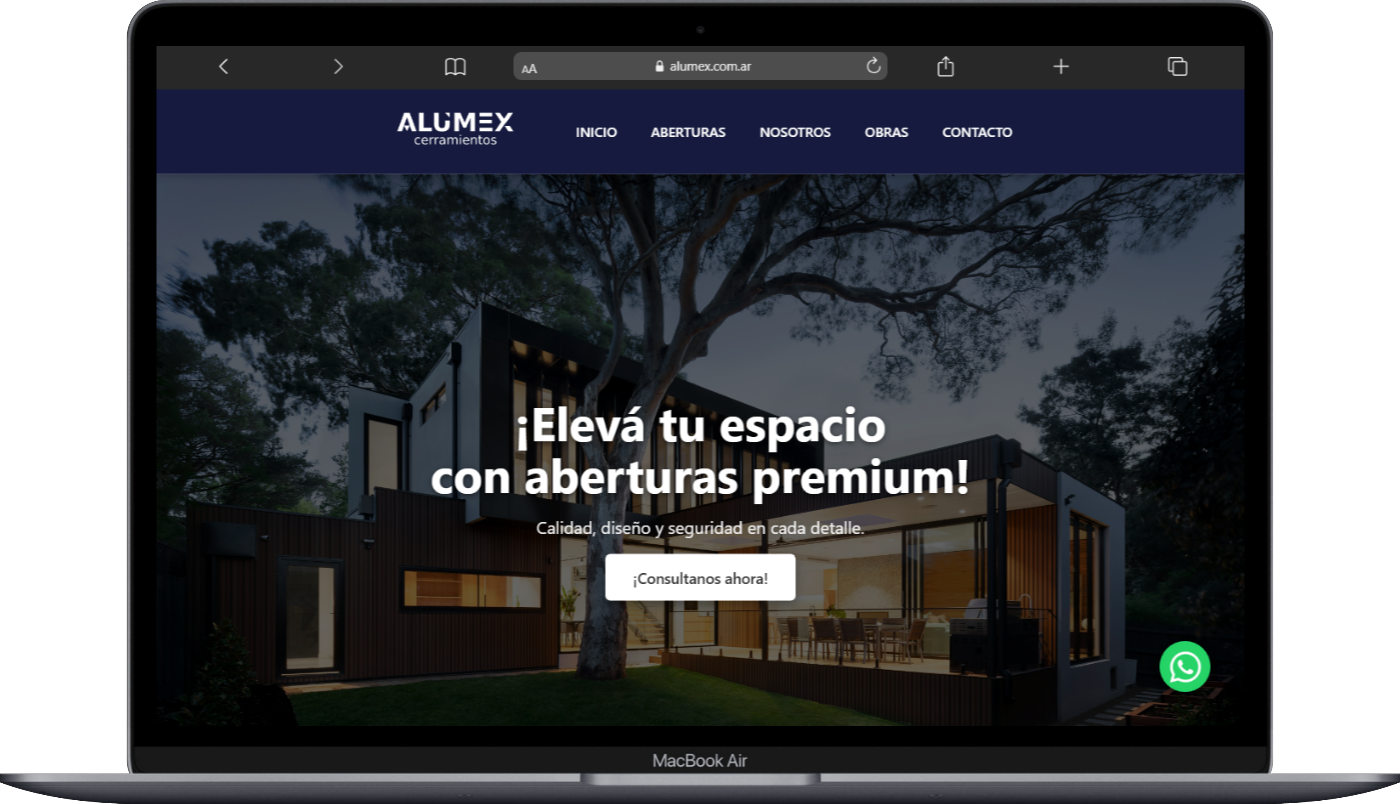 Experiencia de Compra 3D para Aberturas Premium